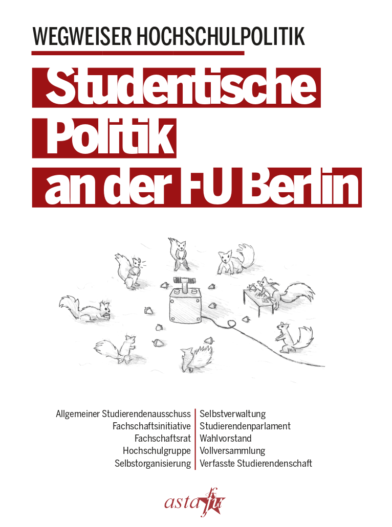 Front page of the leaflet regarding student politics